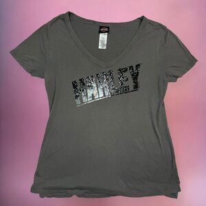 Harley Davidson grey graphic tee